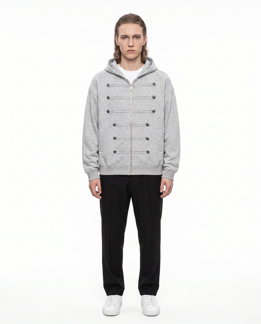 Military Zip Hoodie na3100