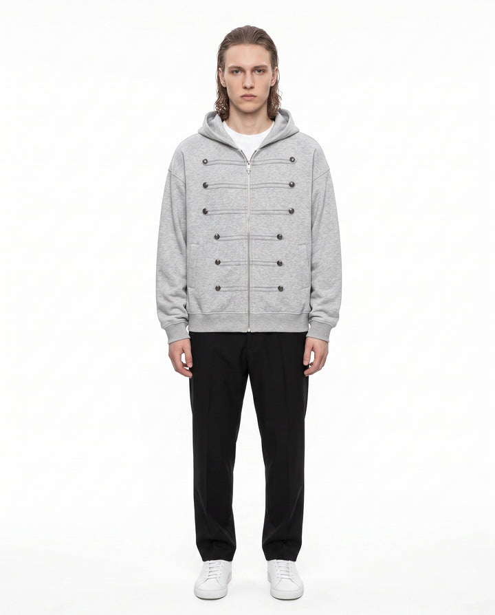 Military Zip Hoodie na3100