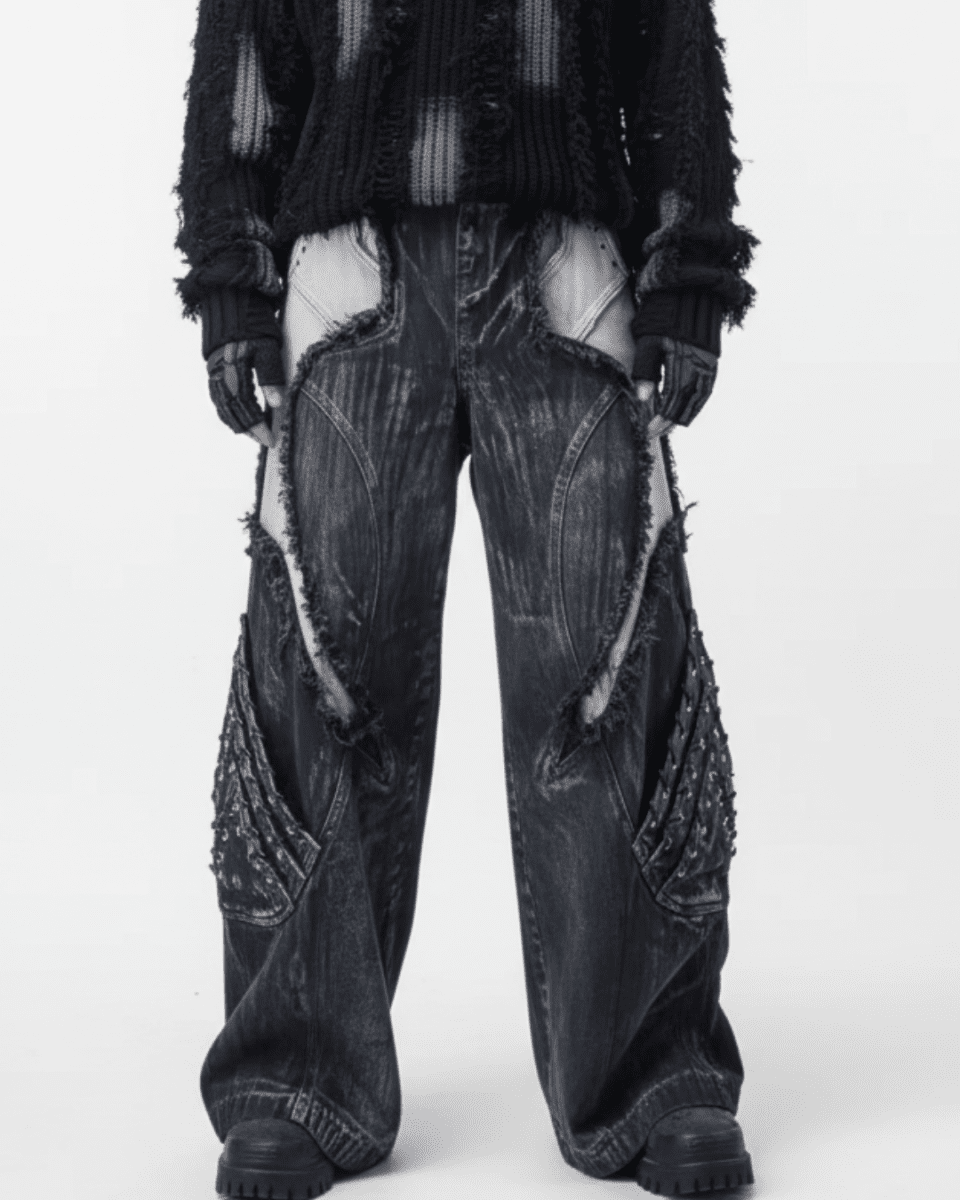 VOID LACE CARGO PANTS na2311