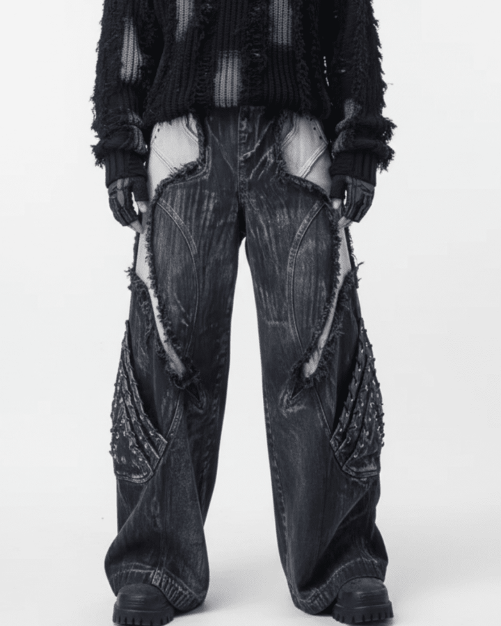 VOID LACE CARGO PANTS na2311