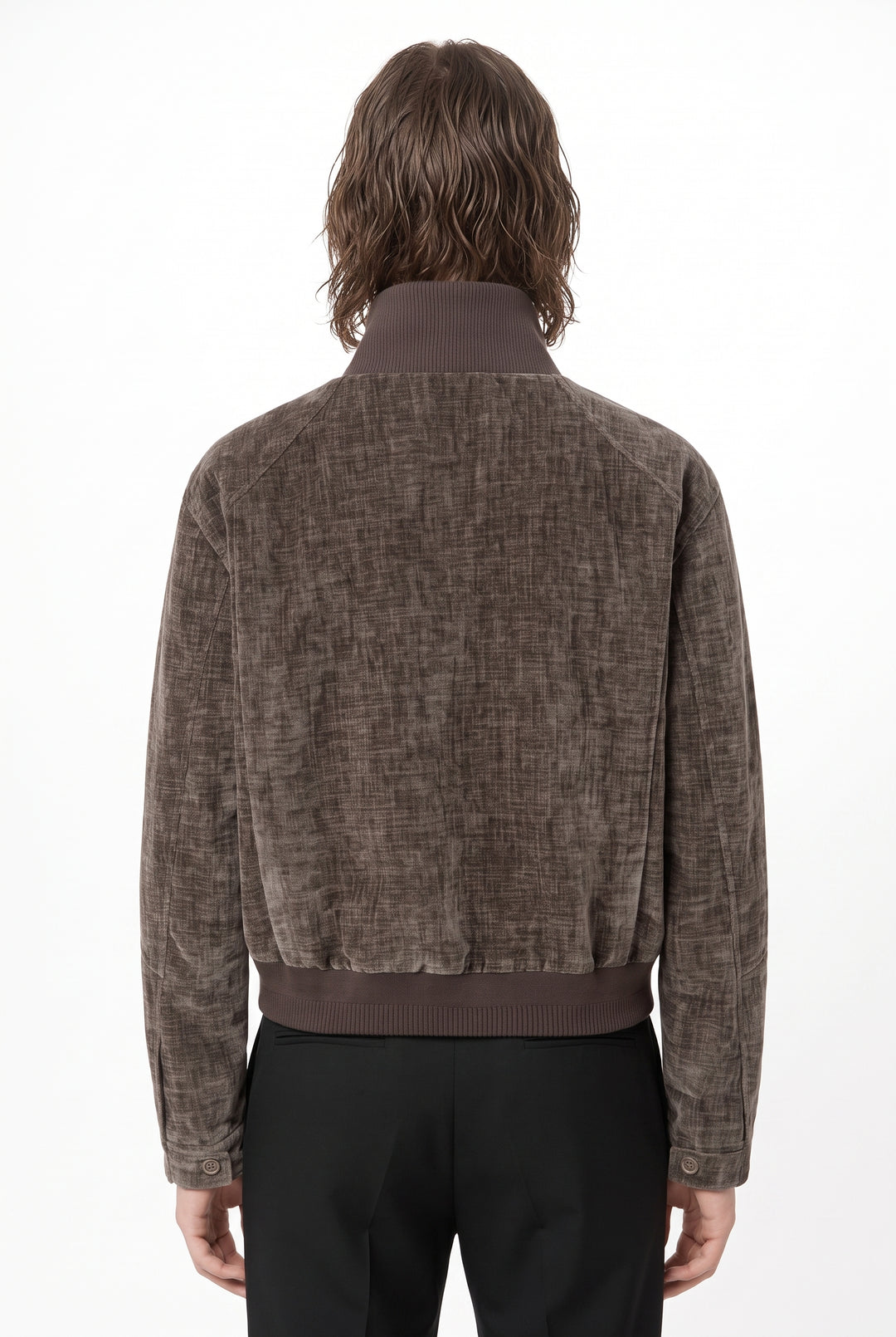 Velour Bomber Jacket na2875