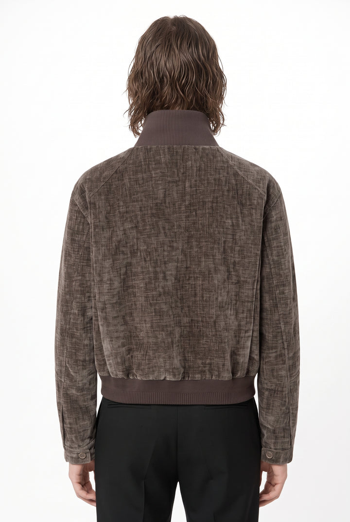 Velour Bomber Jacket na2875