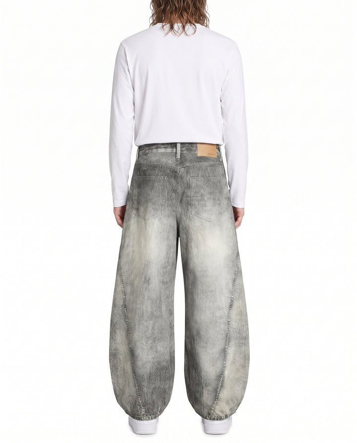 Washed Wide Jeans na3023