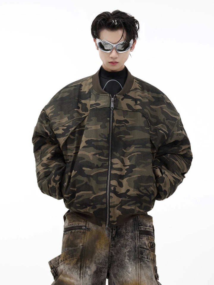 【CulturE】camouflage loose jacket na1575