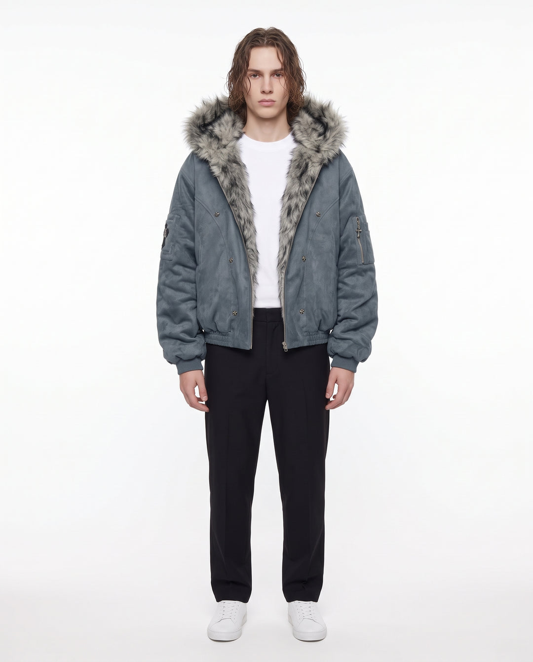 Fur Hooded Jacket na3172
