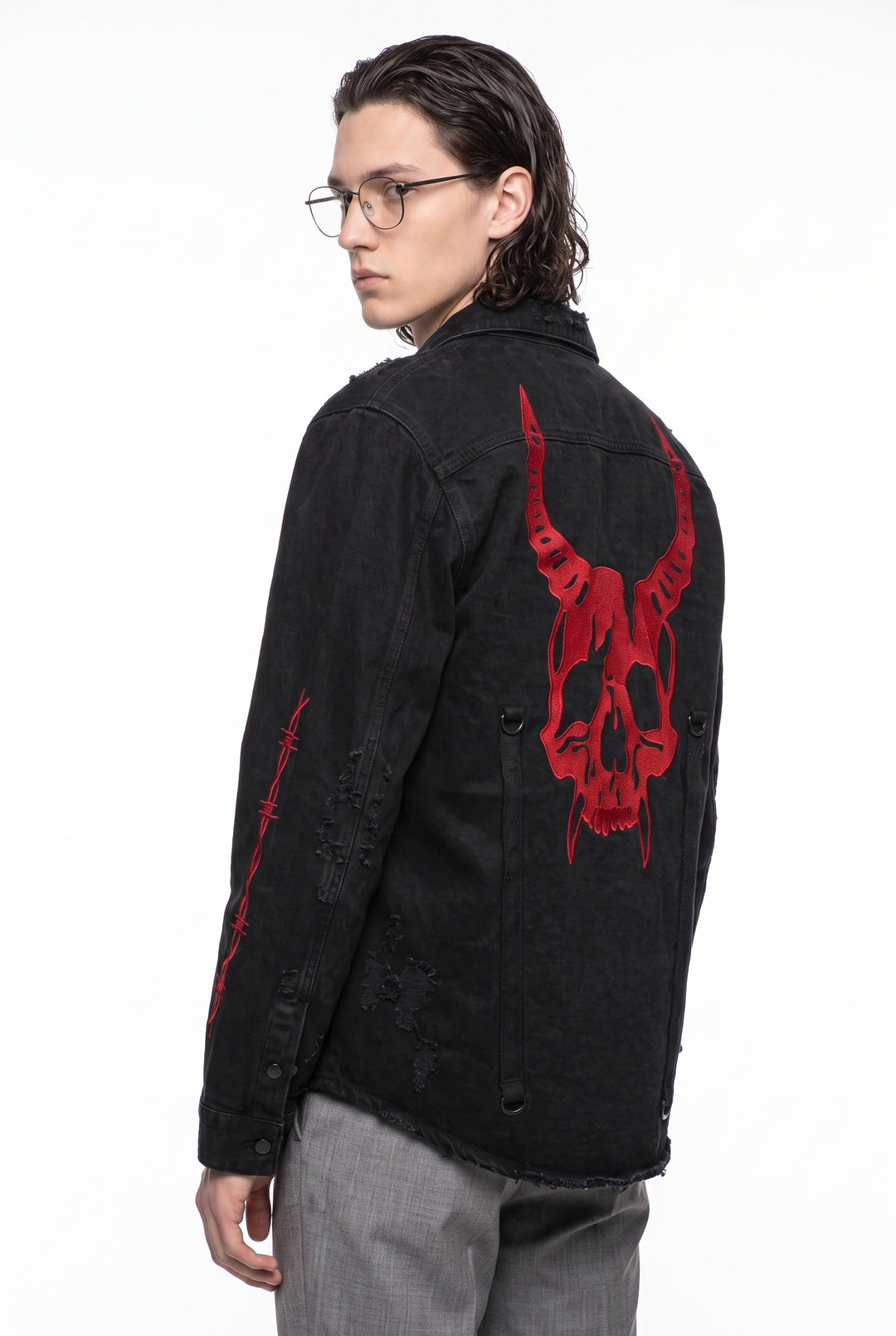 Graphic Denim Jacket na2800