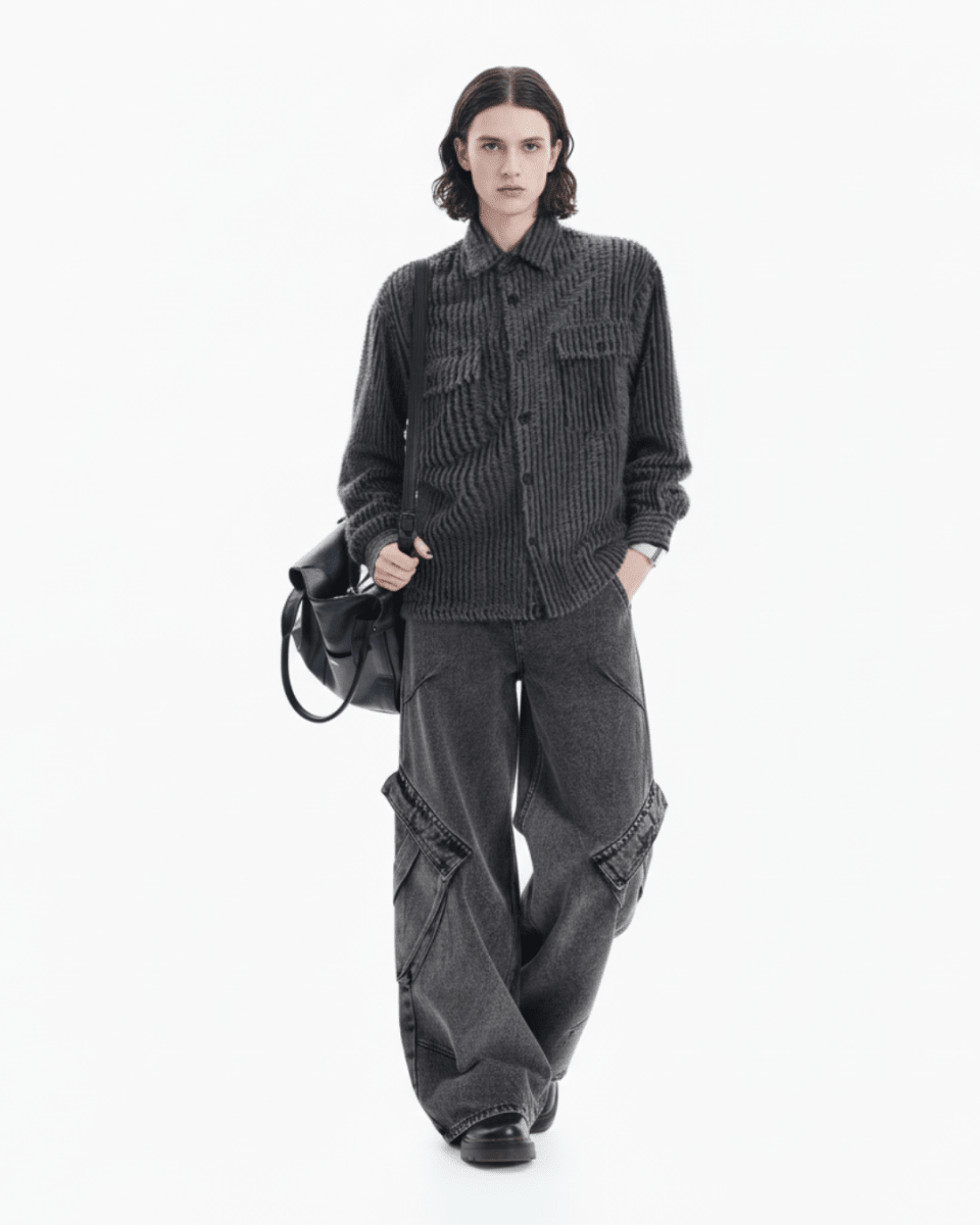 [MRCYC] Shadow Cord Overshirt na2215