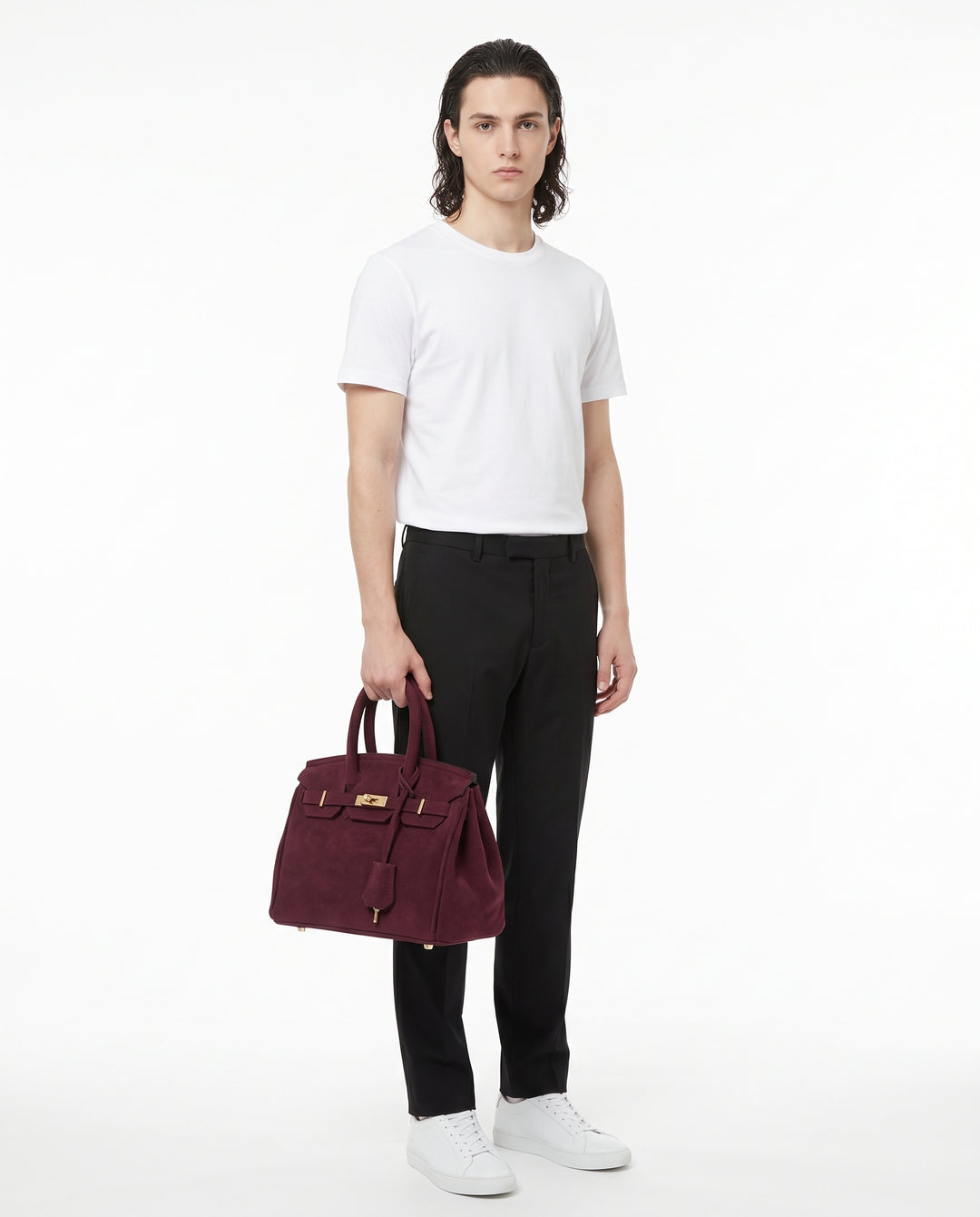 Suede Handbag na3210