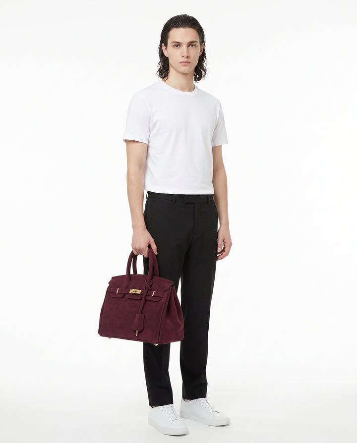 Suede Handbag na3210