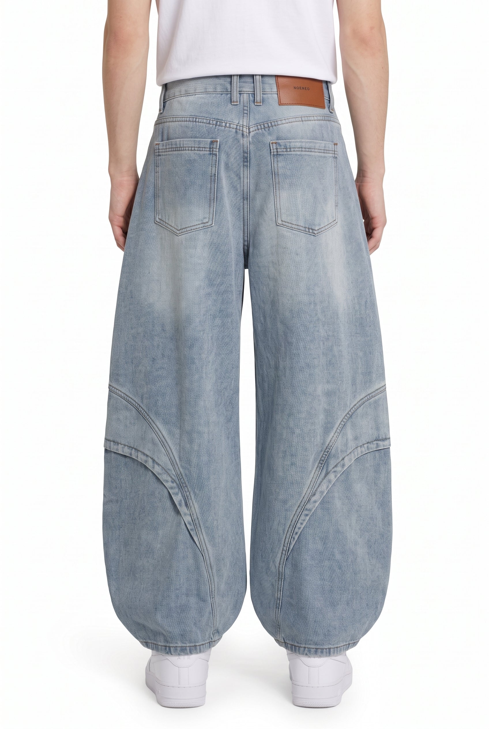 Curved Denim Pants na2822