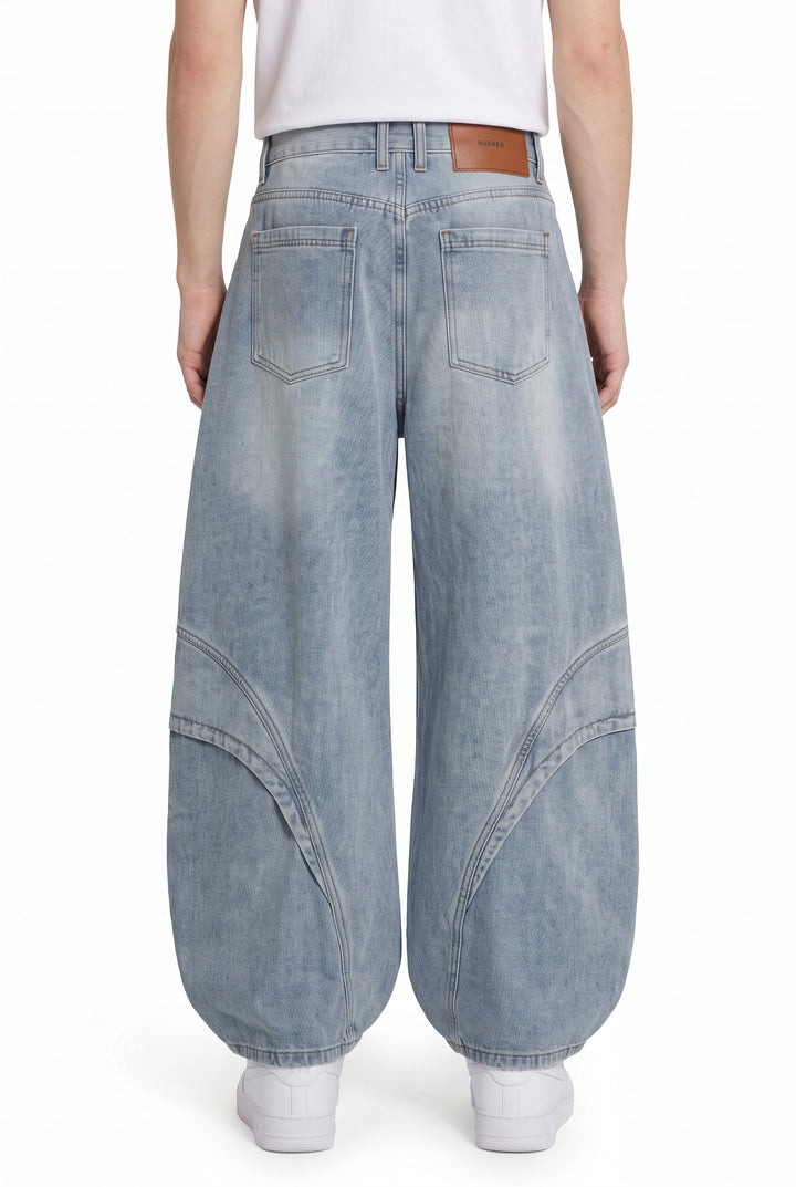 Curved Denim Pants na2822
