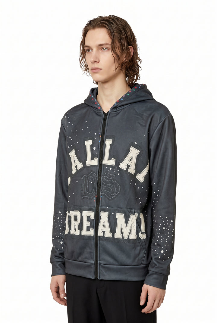 Graphic Zip Hoodie na2748