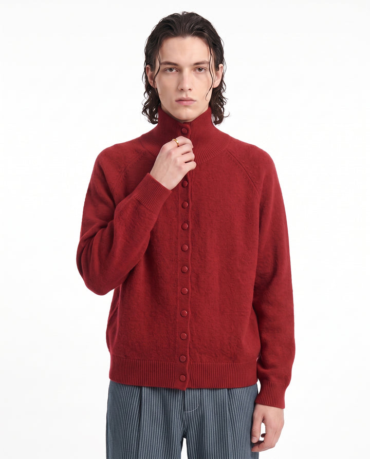 High Neck Cardigan na2987