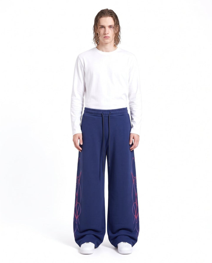 Joggingbroek met grafische print na3147