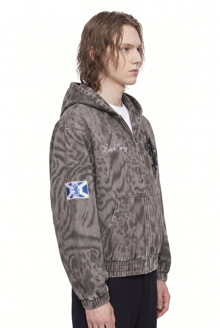 Washed Hooded Jacket na2814