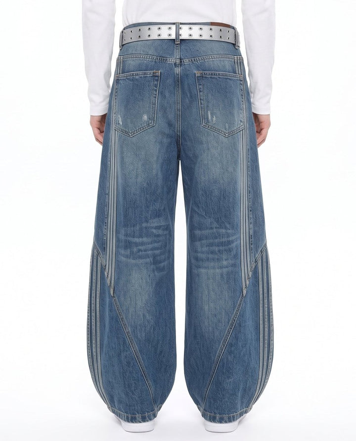 Striped Baggy Jeans na3227