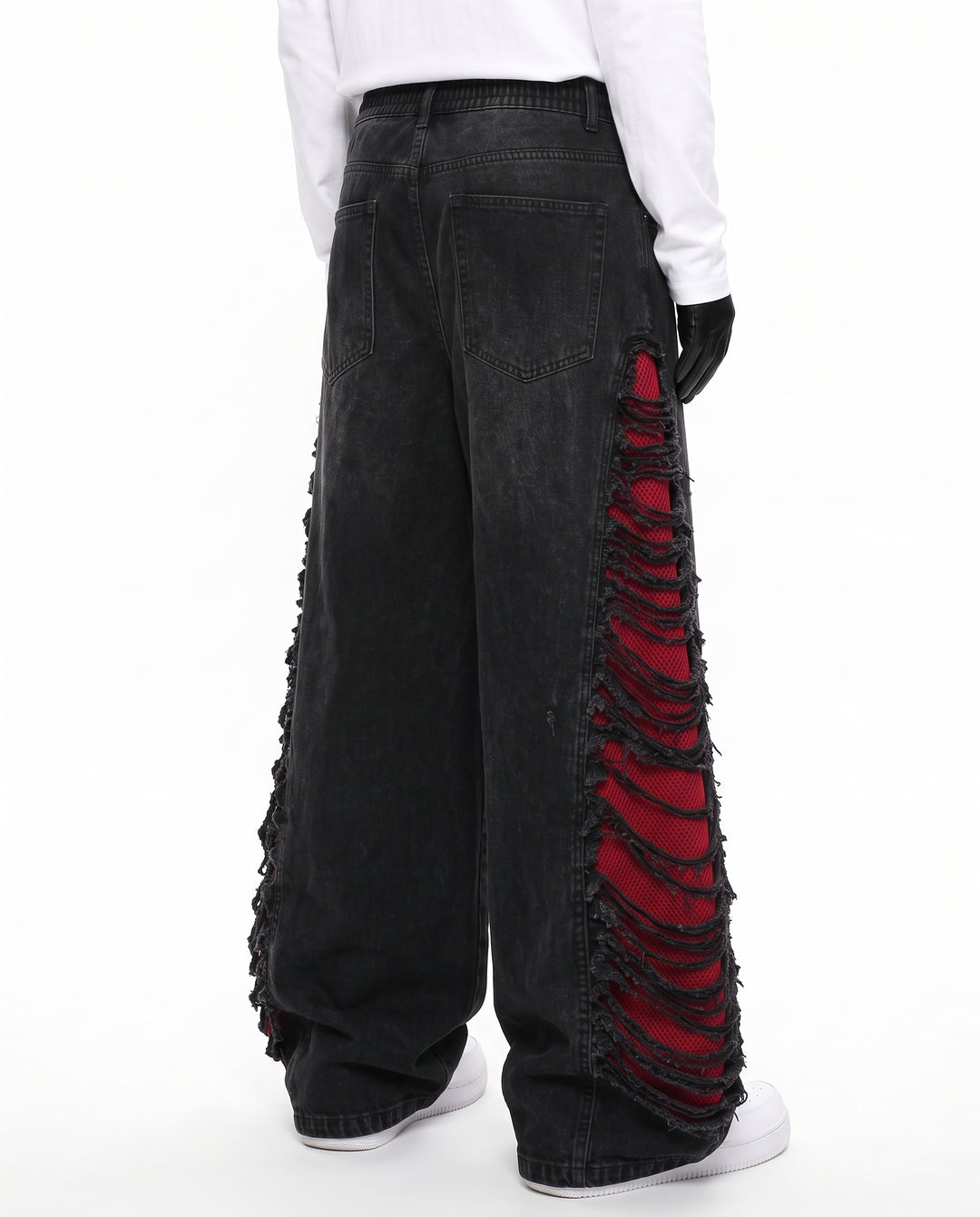Distressed Wide Pants na3215