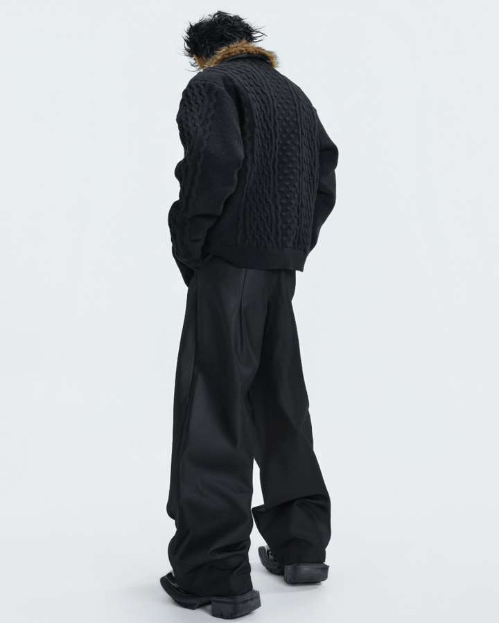 [ArguE CulturE] Royal Fang Fur Knit Coat na2254