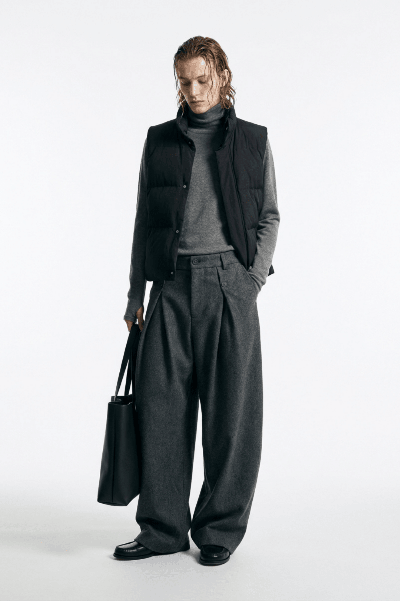 Wide Tuck Slacks na2361