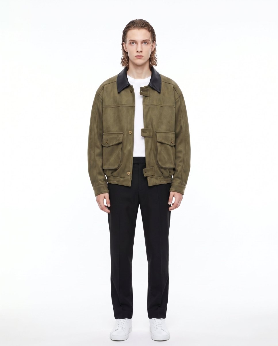Suede Bomber Jacket na3170