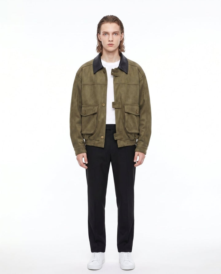 Suede Bomber Jacket na3170
