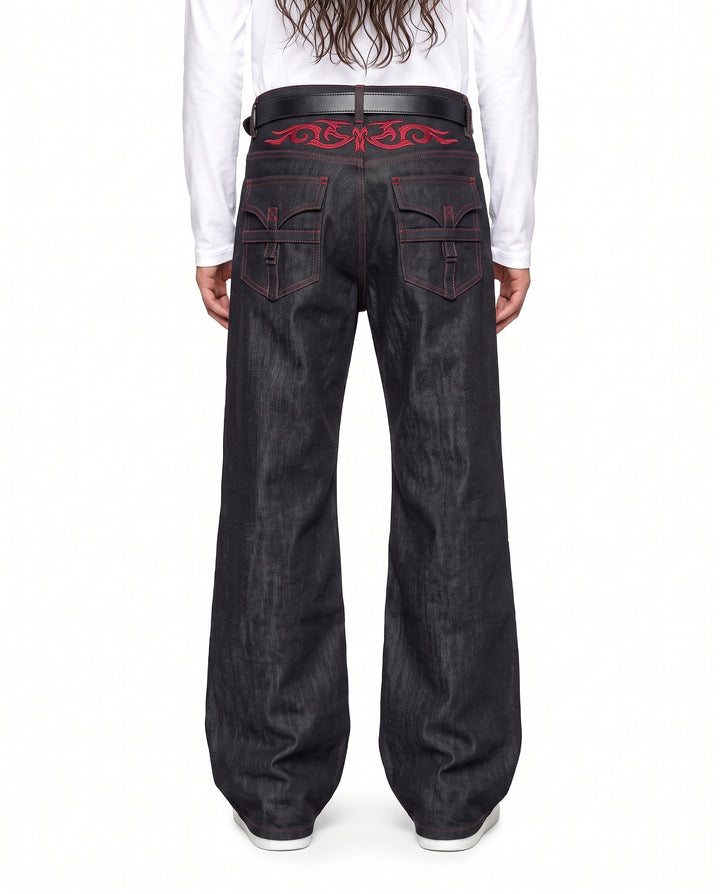 Flared Denim Pants na2965