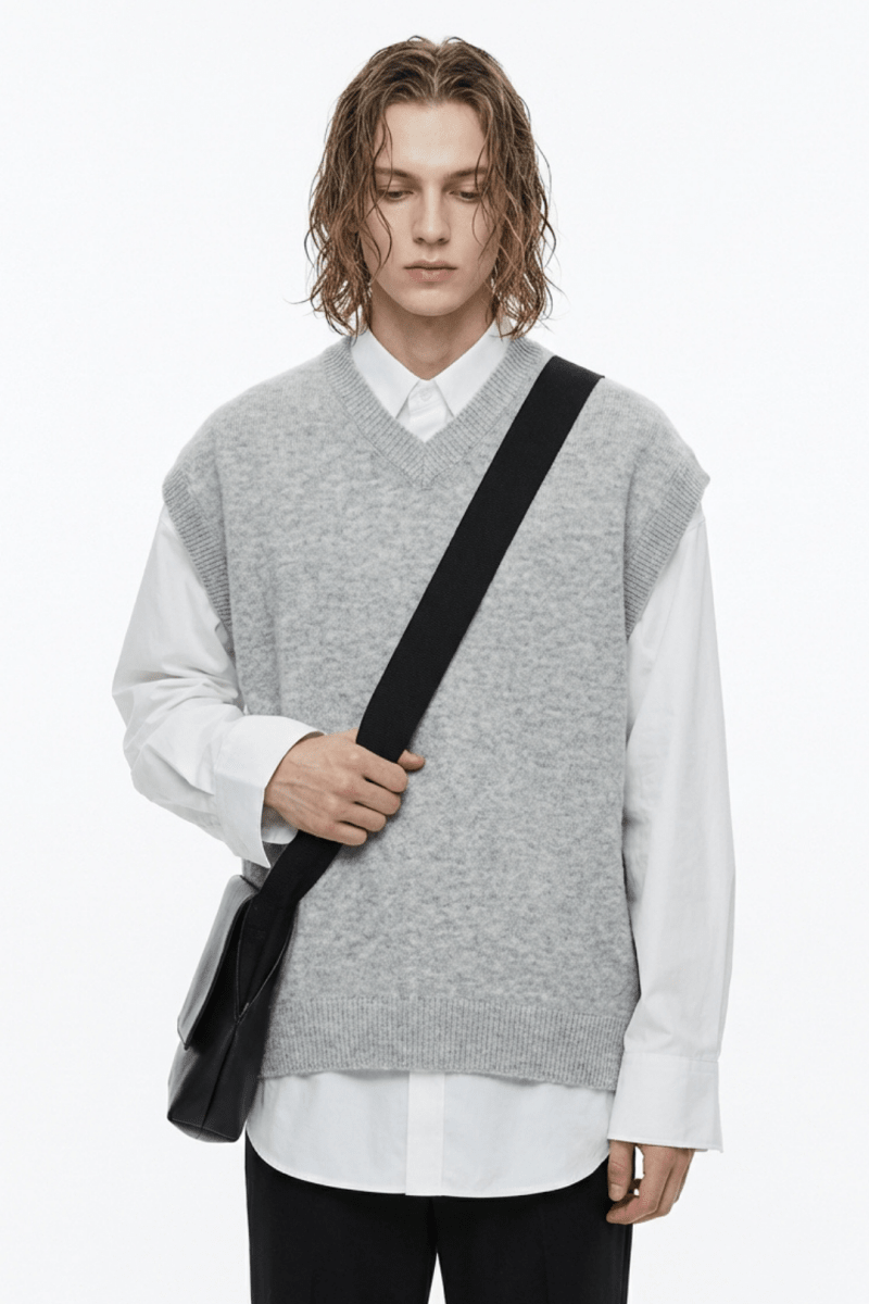 [MRCYC] Color V Neck Vest na40