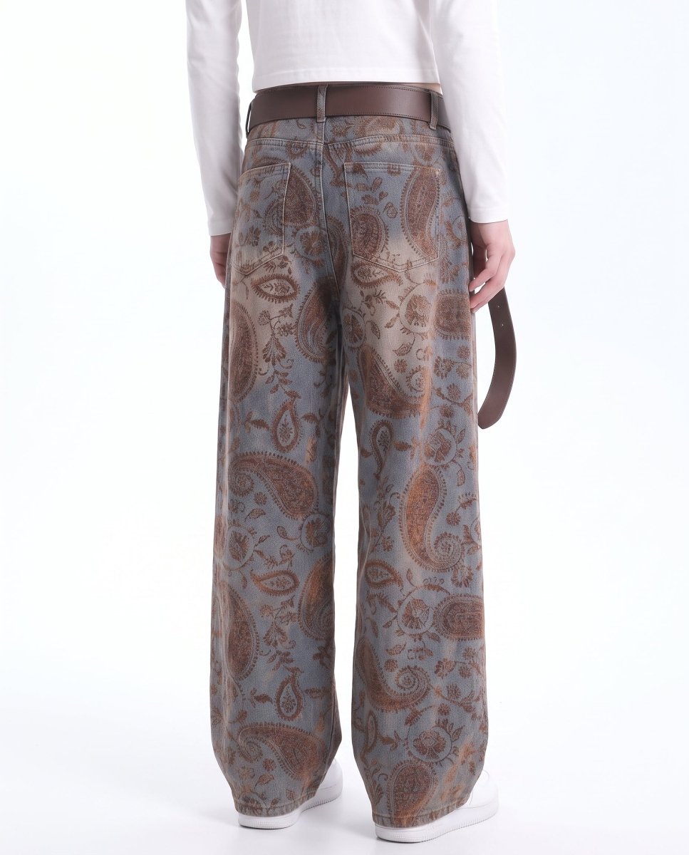 Paisley Wide Jeans na3049