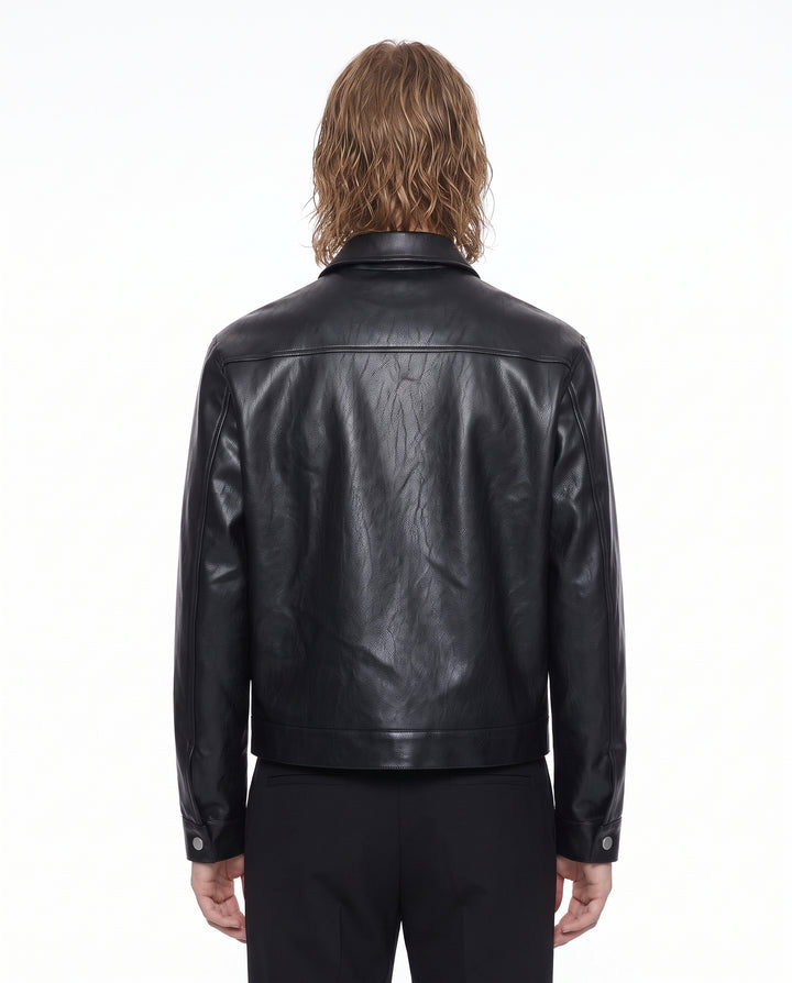 Buckle Leather Jacket na3194