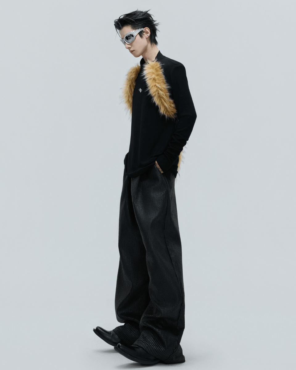 [ArguE CulturE] Golden Fang Fur Knit na2253