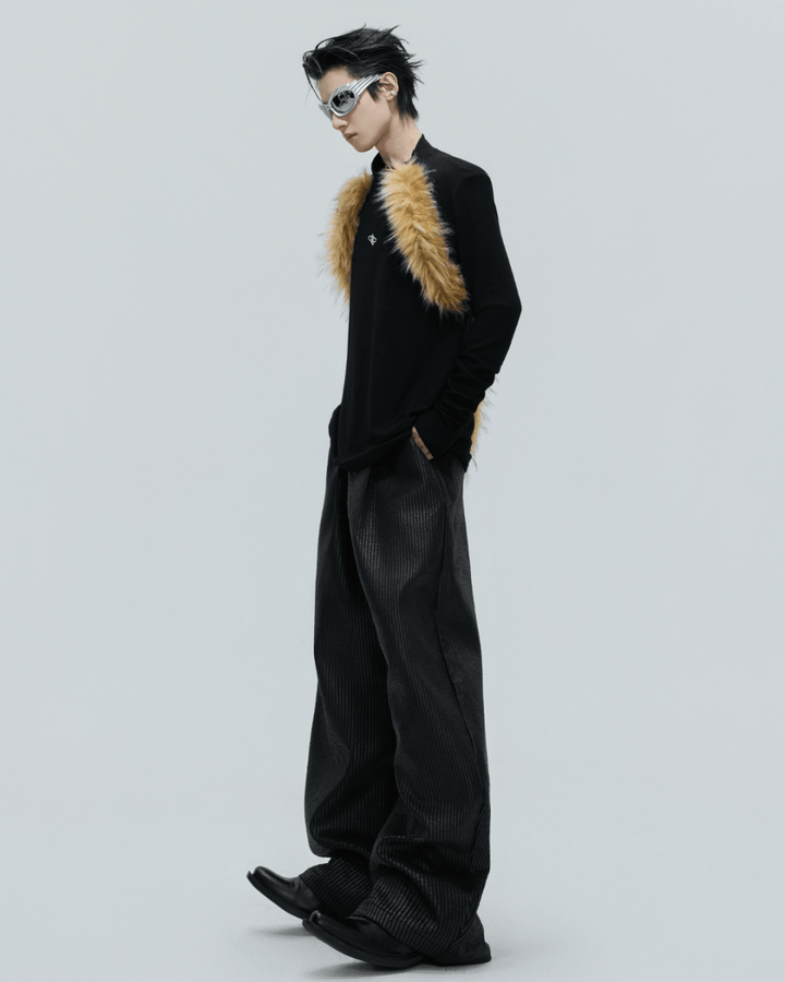 [ArguE CulturE] Golden Fang Fur Knit na2253