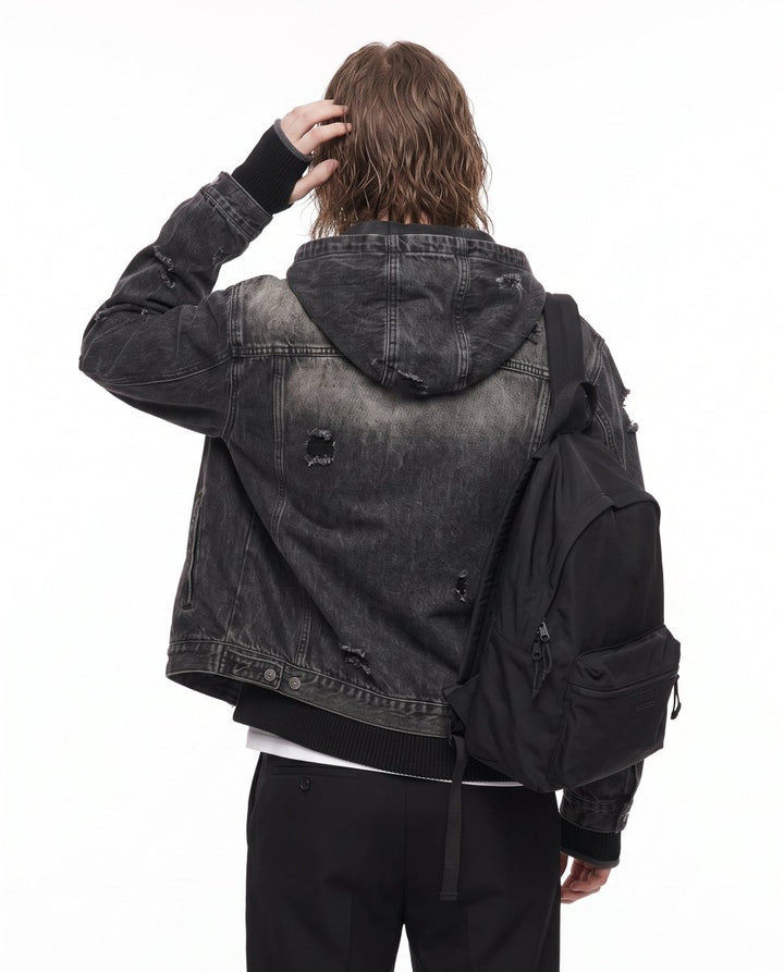Hooded Denim Jacket na3035