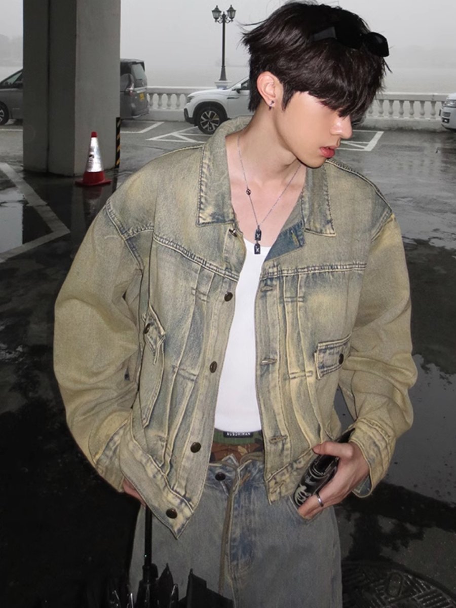 【JH HOMME】denim loose jacket na1482