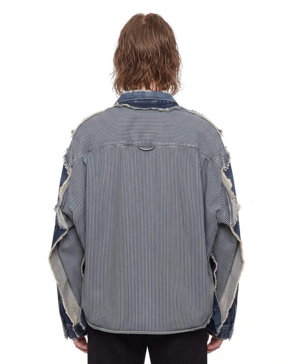 Layered Denim Jacket na3048