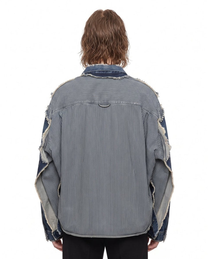 Layered Denim Jacket na3048