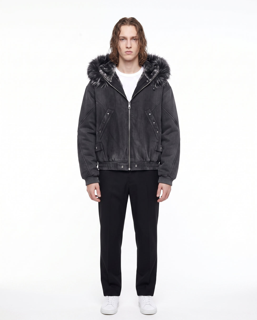 Hooded Bomber Jacket na3061