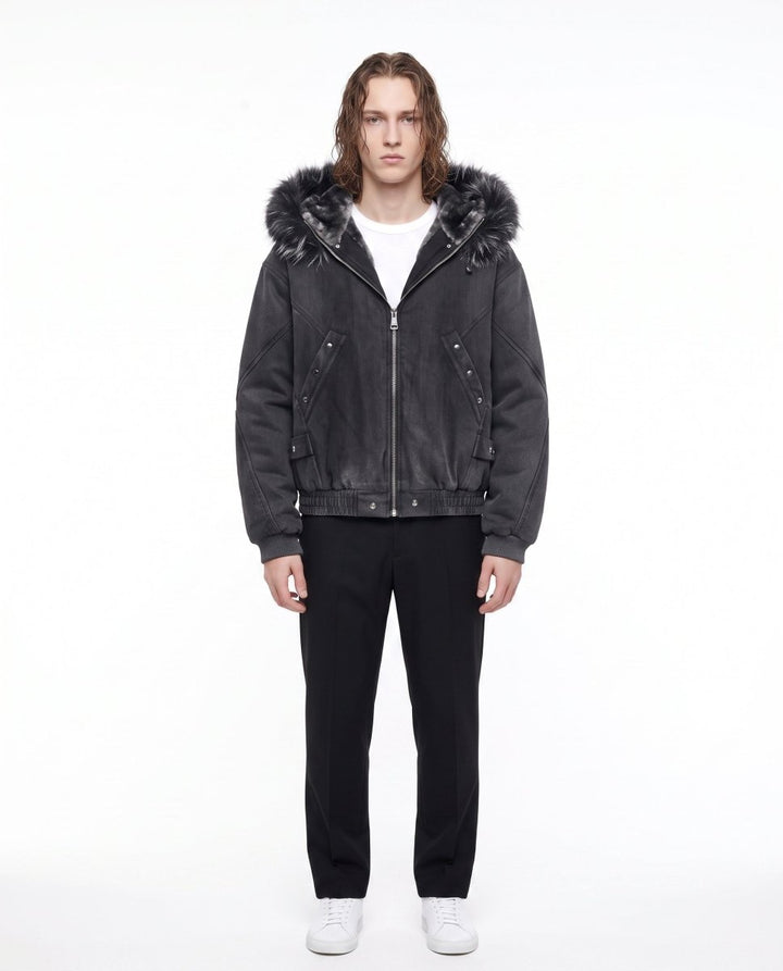 Hooded Bomber Jacket na3061
