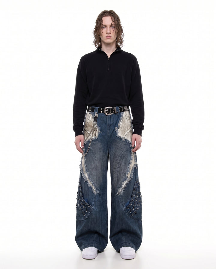 Wide Denim Pants na3200