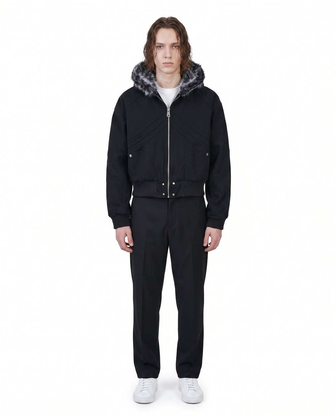 Fur Hooded Jacket na3083