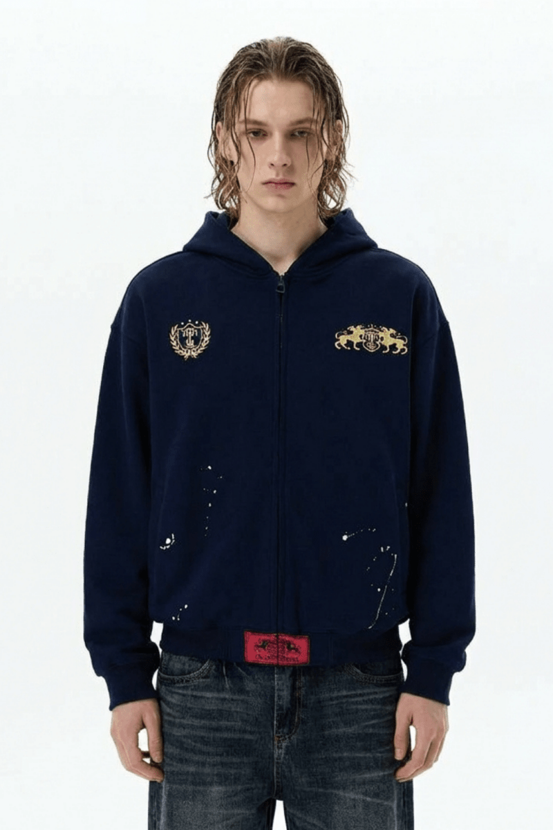 Royal Crest Zip Hoodie na2369