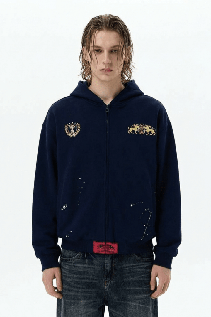 Royal Crest Zip Hoodie na2369