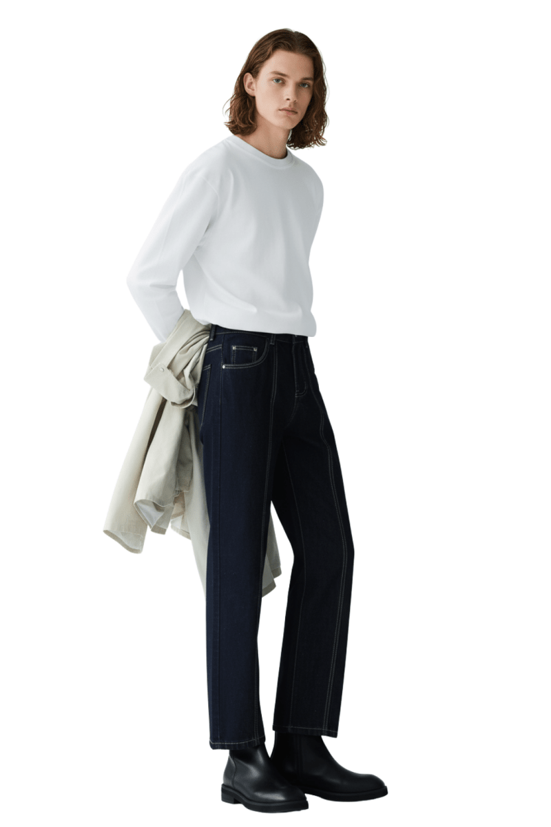 Center Seam Straight Denim na2425