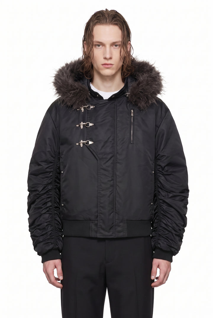 Fur Bomber Jacket na2817