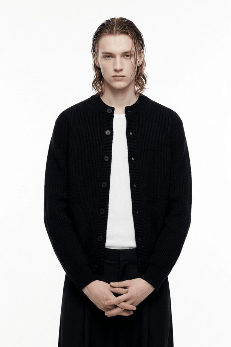 Quiet Rib Knit Cardigan na2363