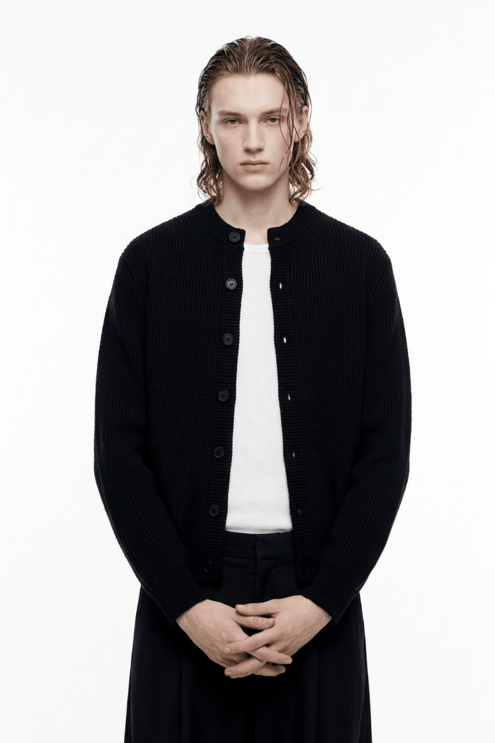 Quiet Rib Knit Cardigan na2363