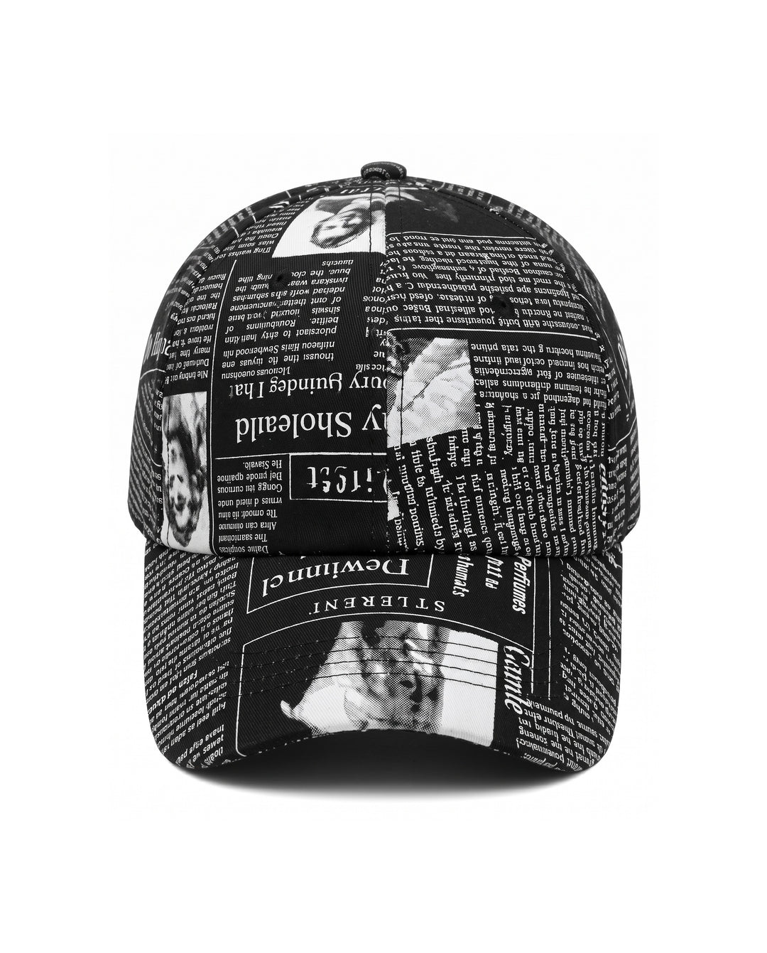 Newspaper Print Cap na2970