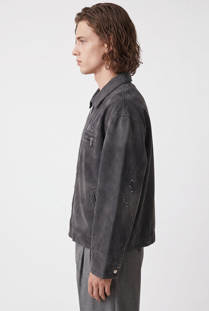 Printed Denim Jacket na2797