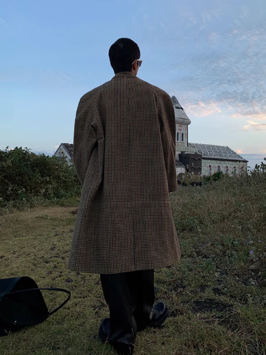 [ESC MAN STUDIO] mid-length wool coat na1616