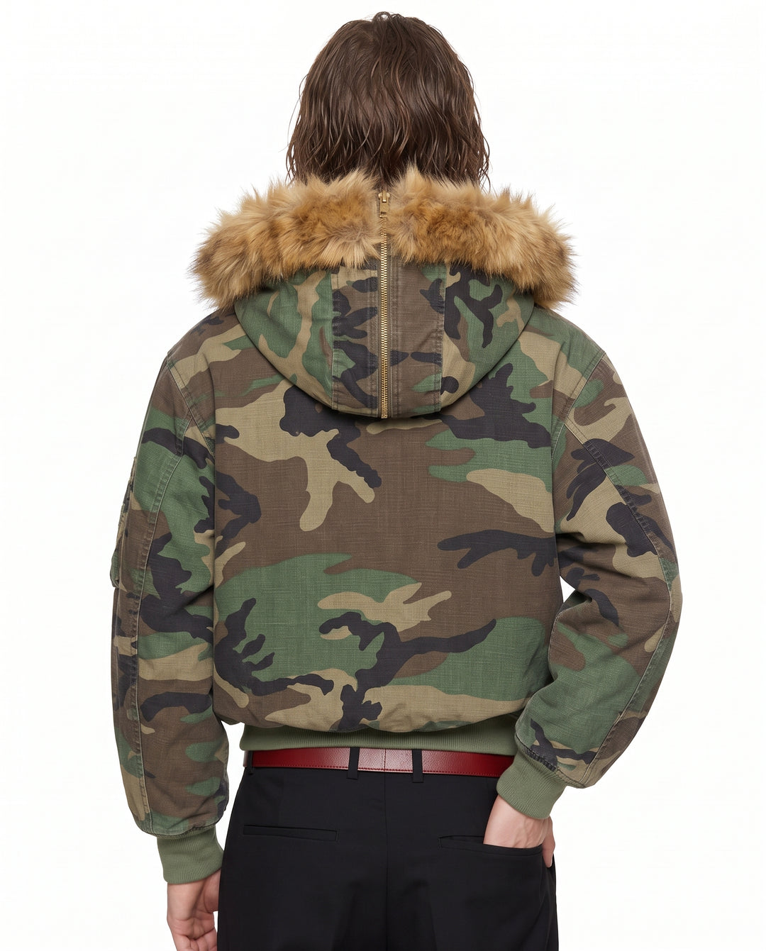 Camo Hooded Jacket na2895