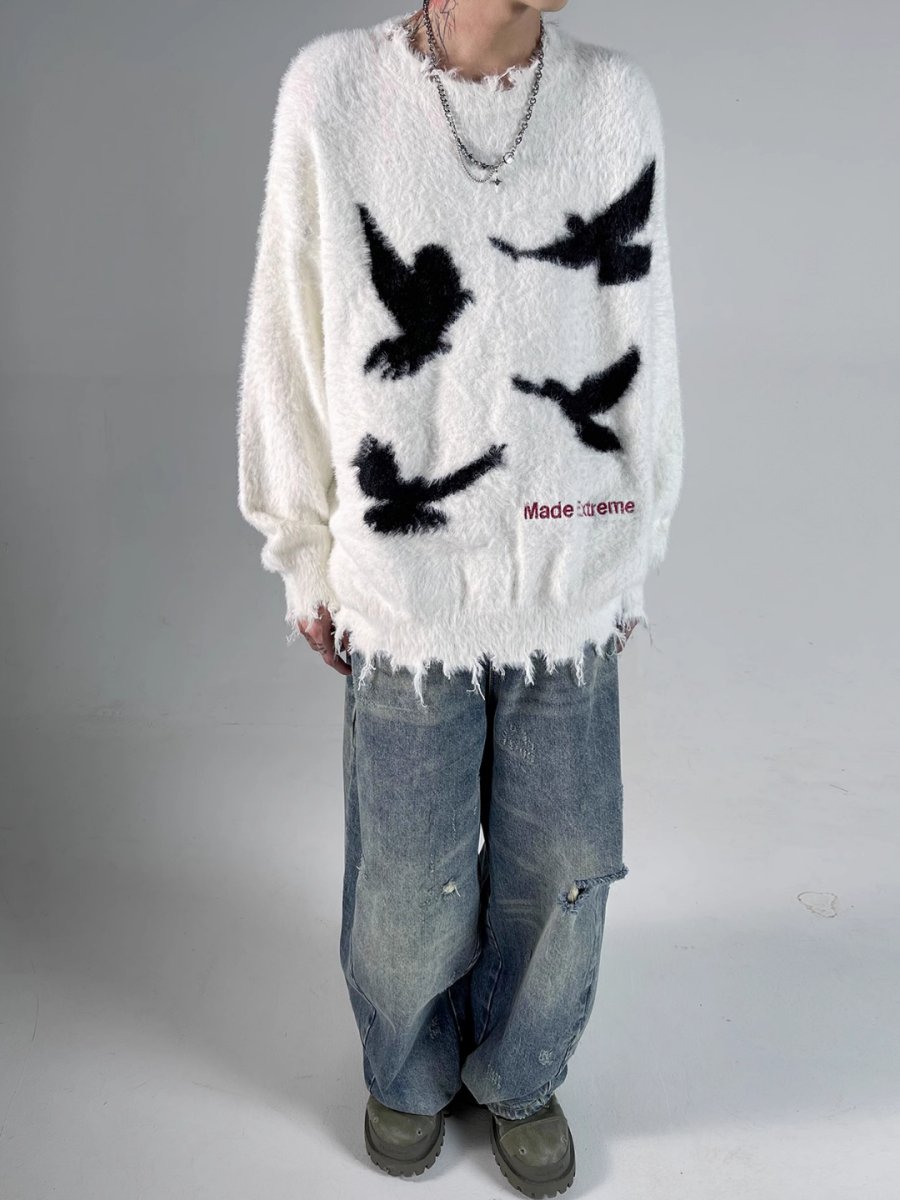 [ASHDARK] Mohair sweater na1743